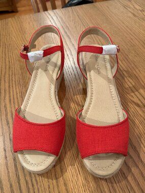 Brand New in Box Charter Club Luchia red sandals